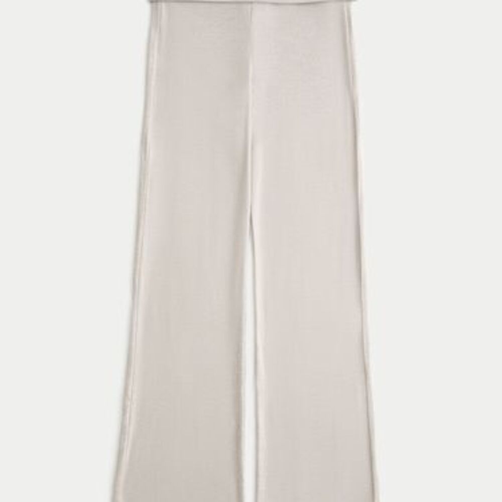 Cozy Knit Foldover Waist Sleep Pants